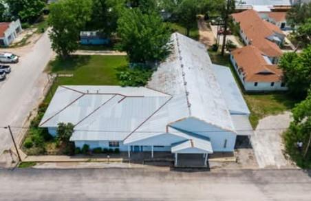 View from above of property