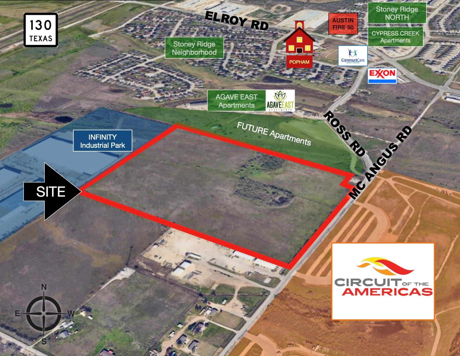 Map / location featuring property parcel outlined