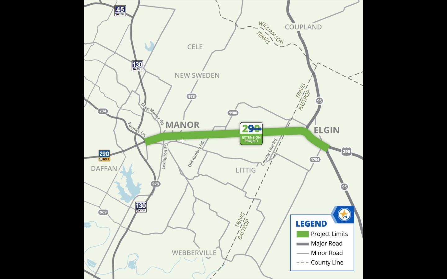 A comprehensive map illustrating proposed transpo