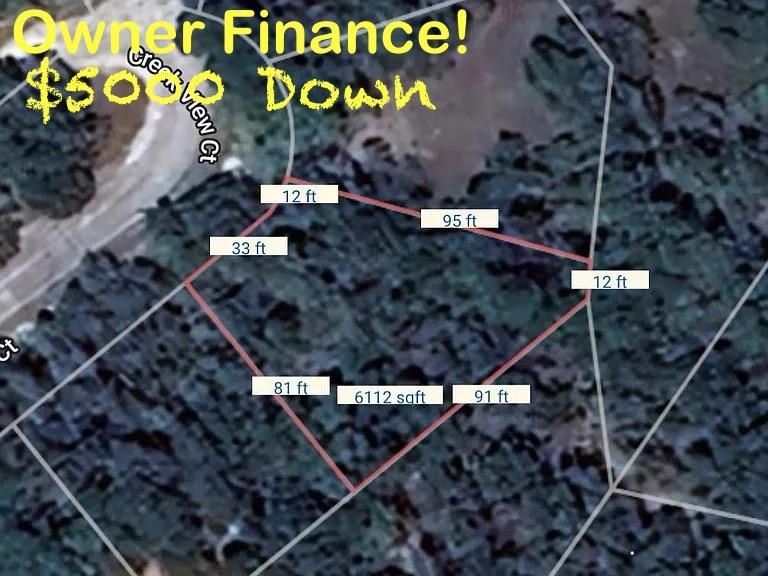 Aerial map of property and surrounding area