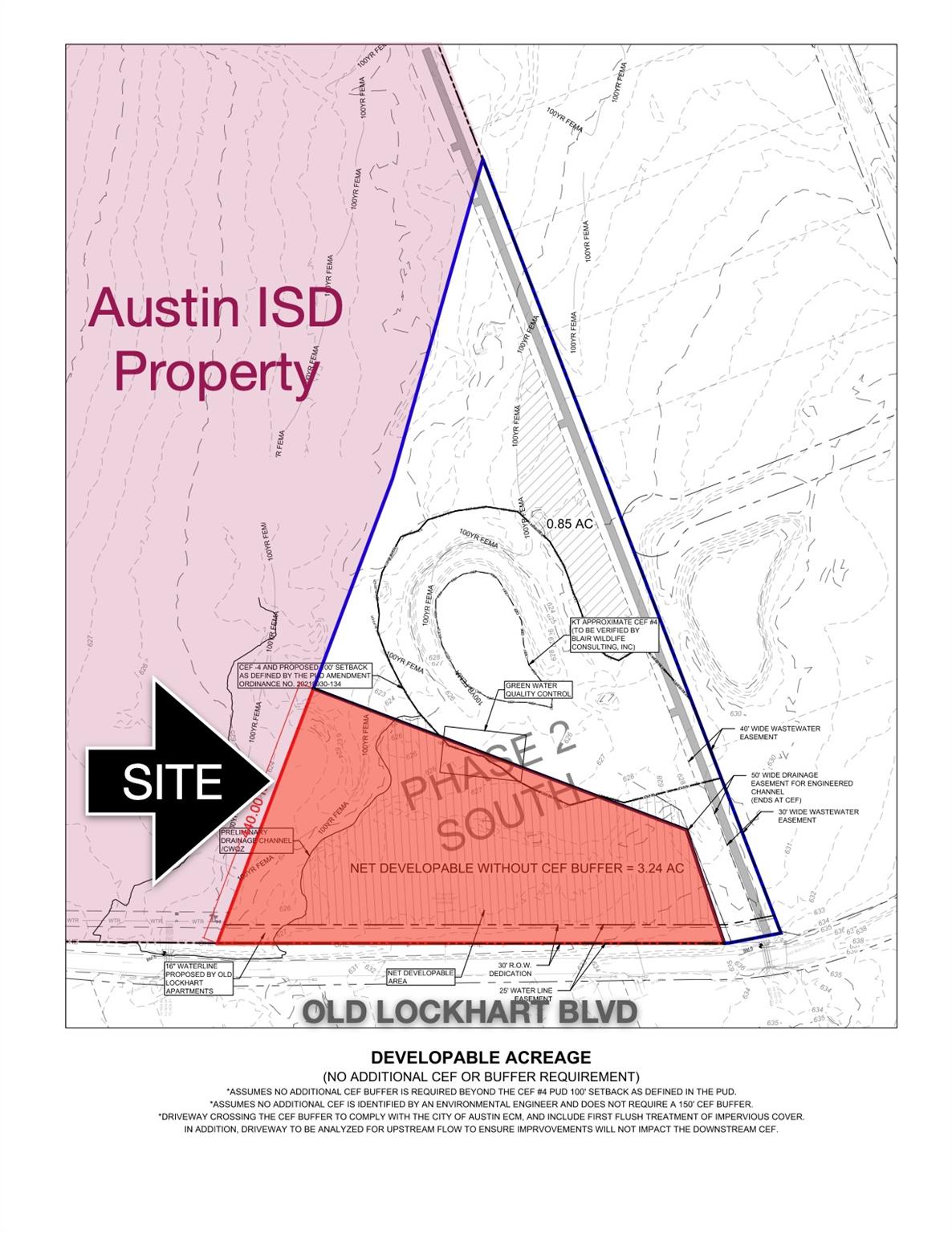 Visualize property boundaries and developable acr