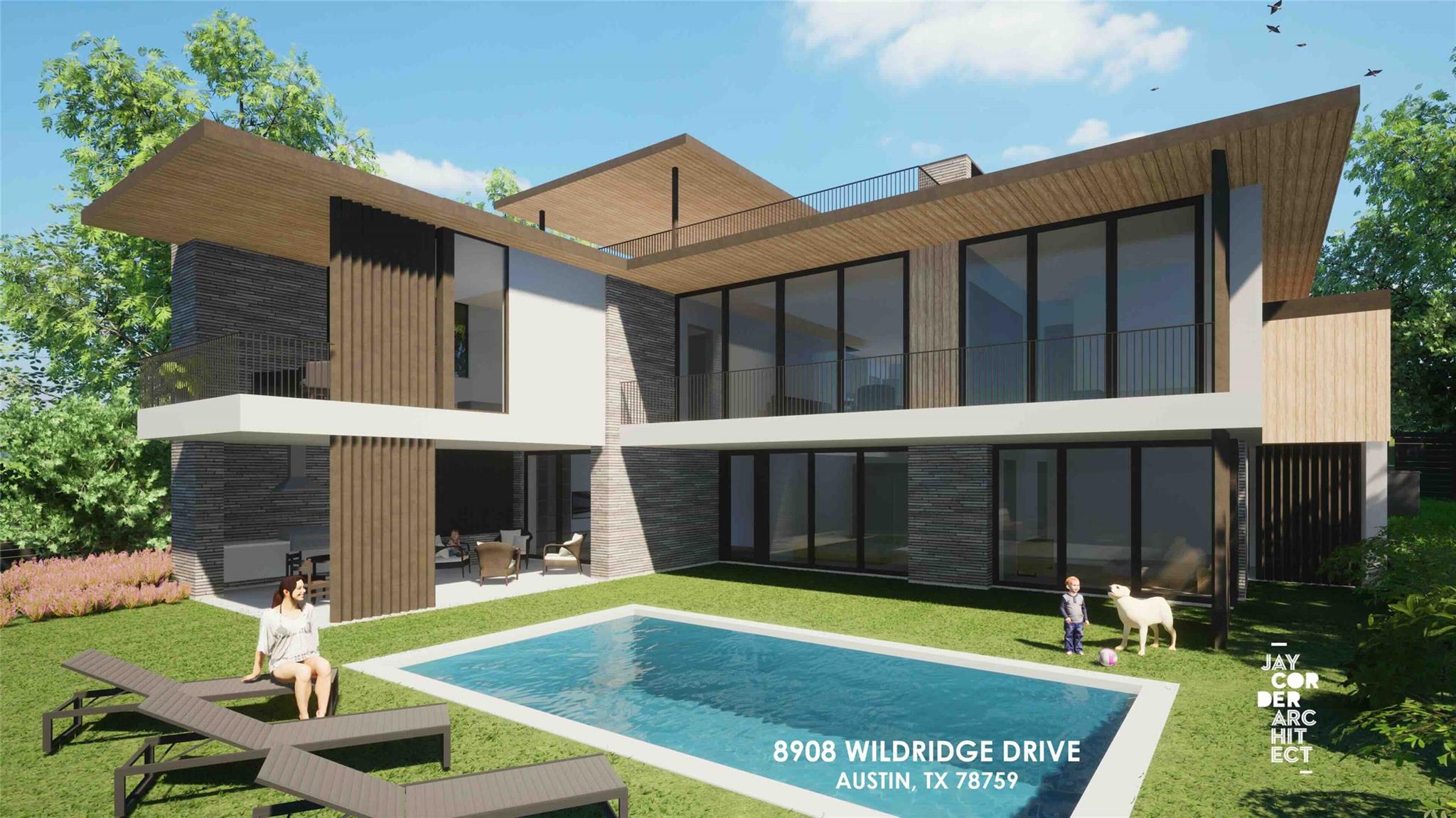 Rear view of house featuring a balcony, a patio, 