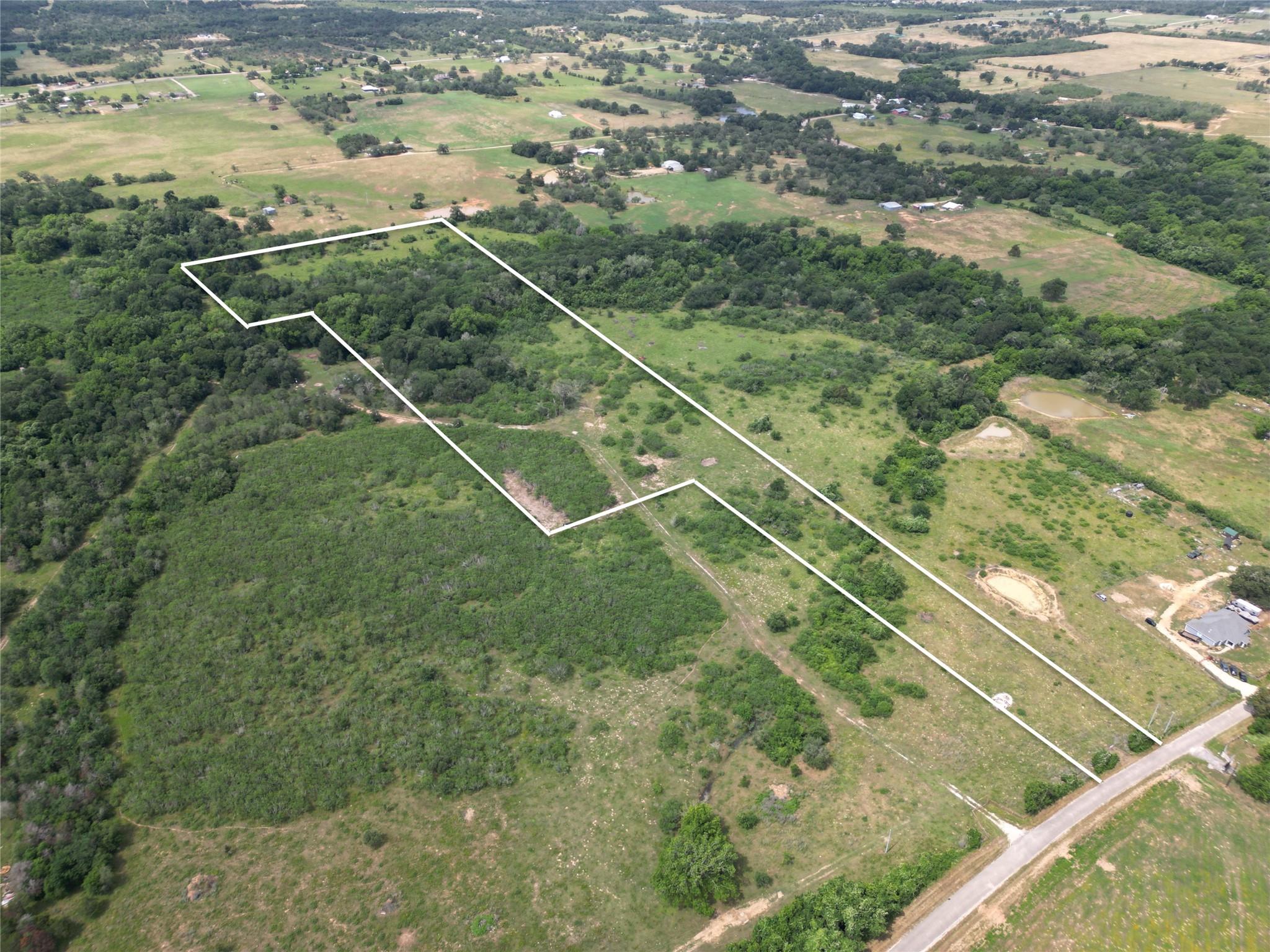 Bird's eye view with a rural view