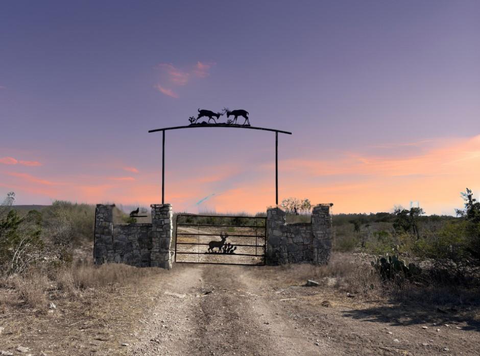 View of road with driveway, a gate, and a gated e
