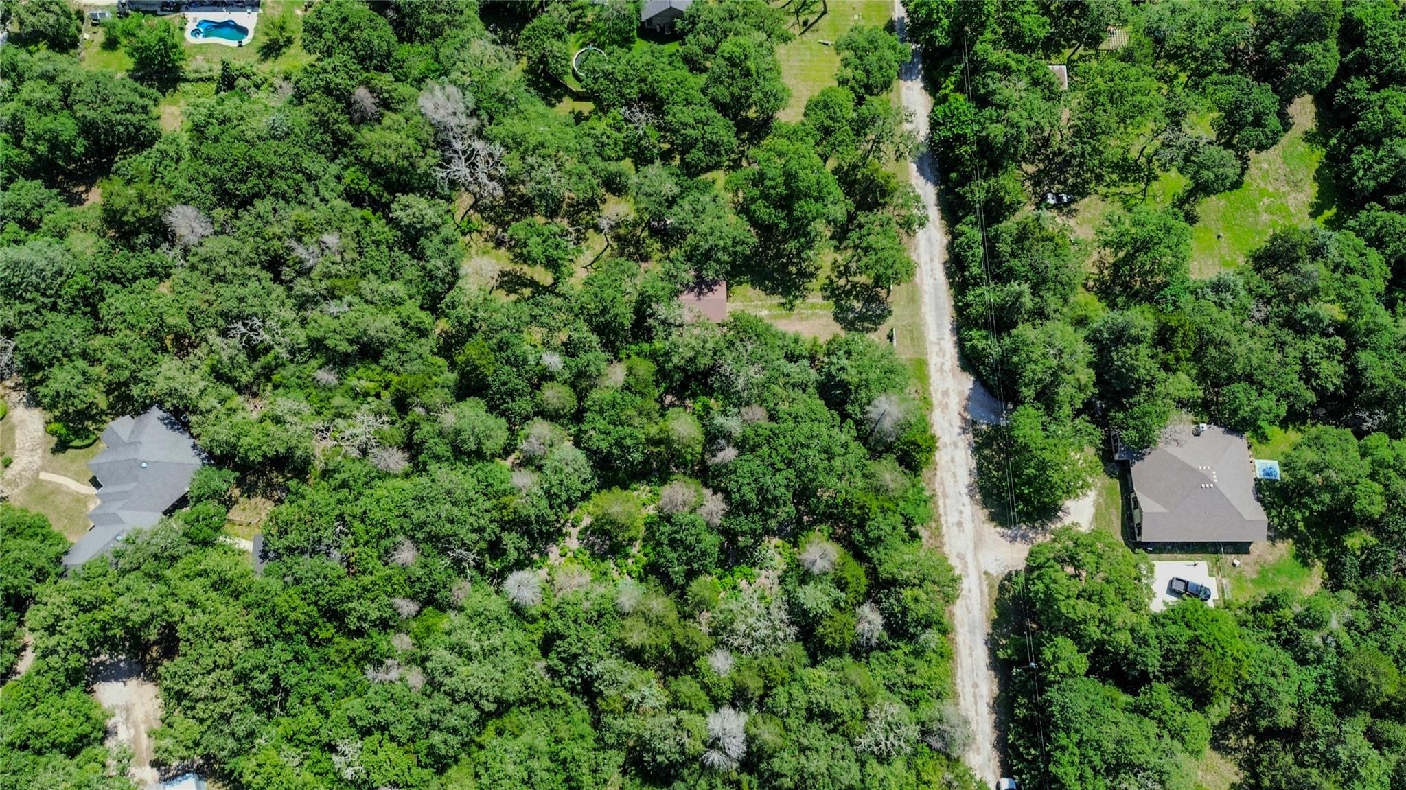 Aerial view of property's location