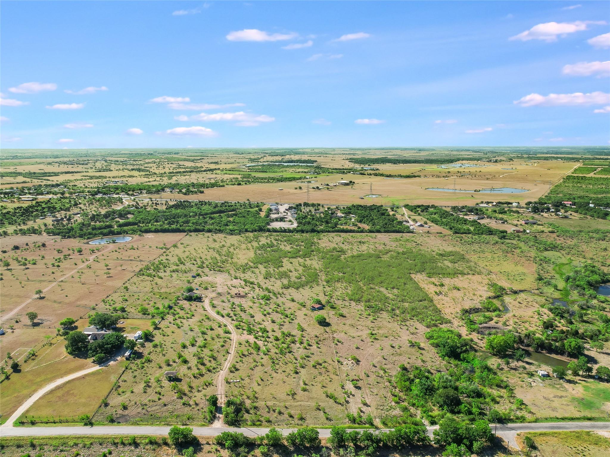 Aerial view featuring a rural view