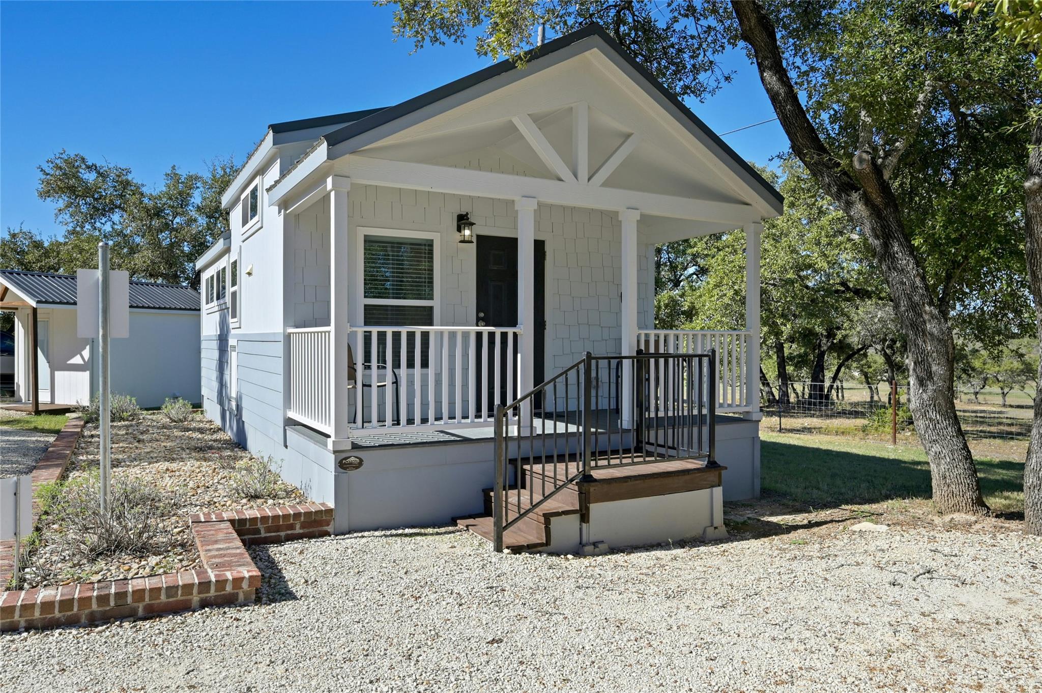 View of front of home with a porch