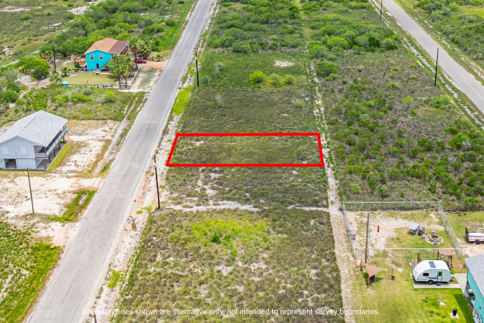 Aerial view of property's location featuring prop
