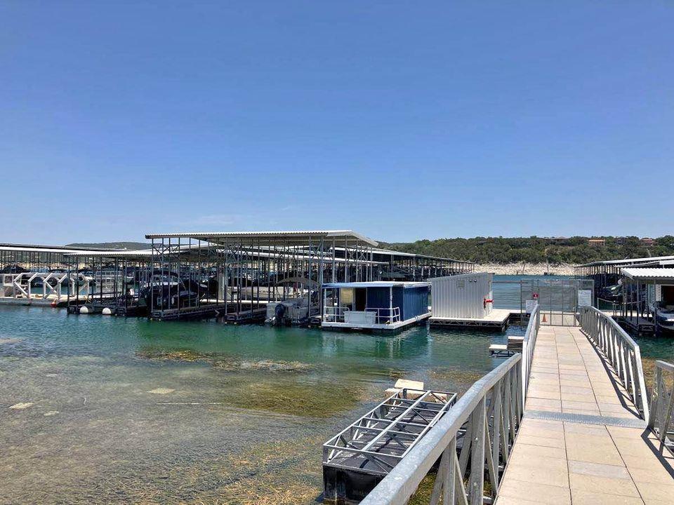 Dock with a water view