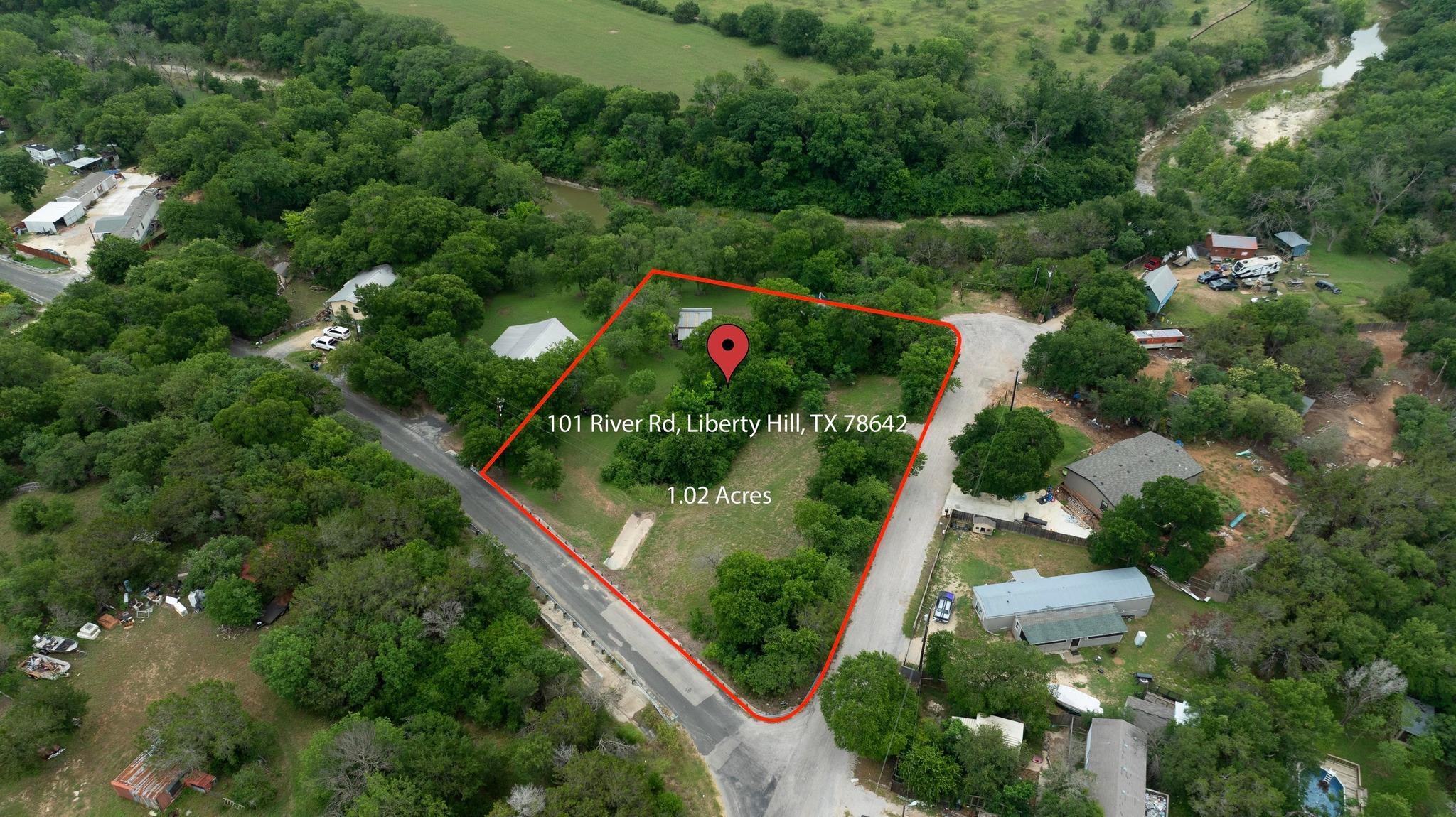 View of property location with property parcel ou