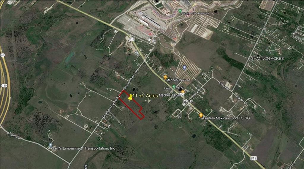 Aerial view of property's location