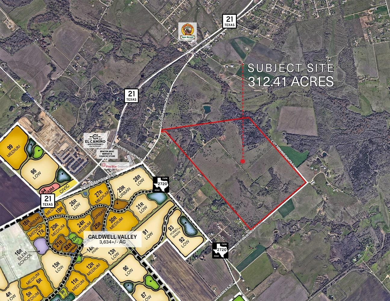 Map / location featuring property boundaries high
