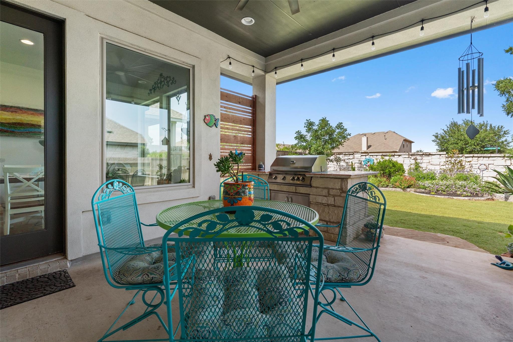 View of patio featuring outdoor dining space and 