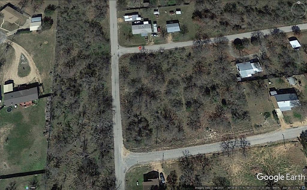 Aerial view of property's location