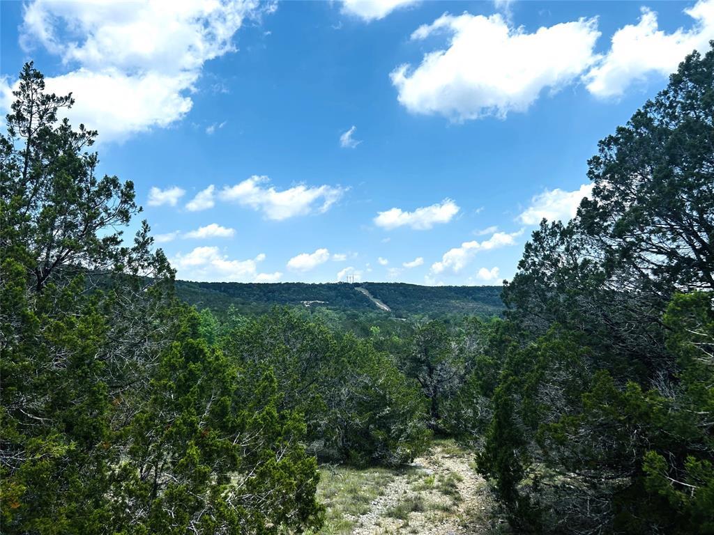 View of mountain background featuring a heavily w