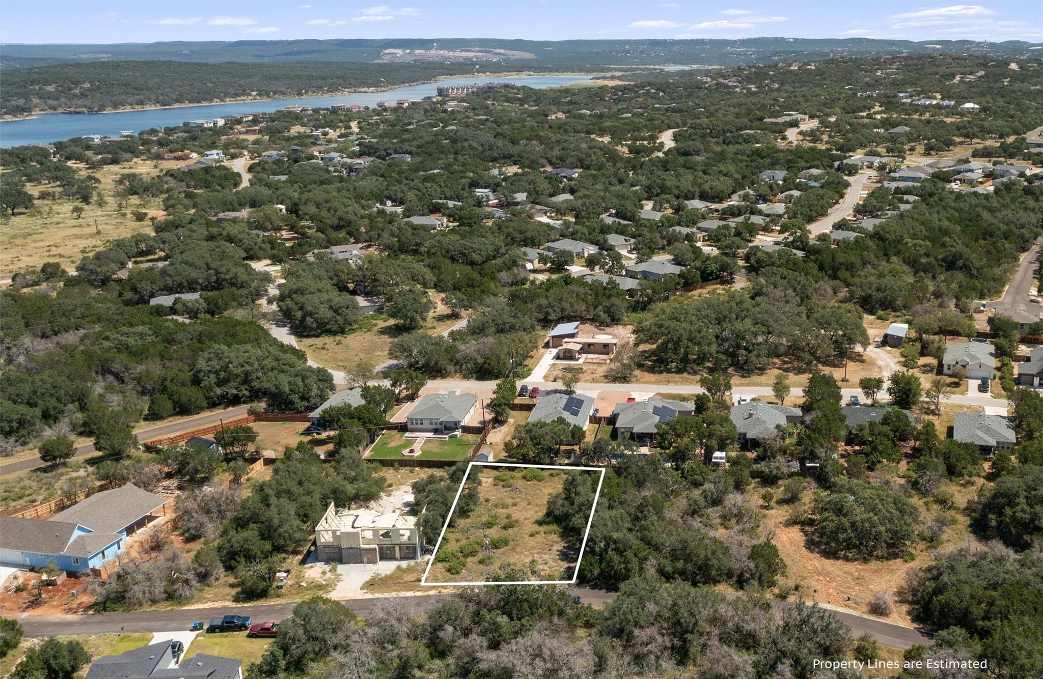 Aerial view of residential area featuring propert
