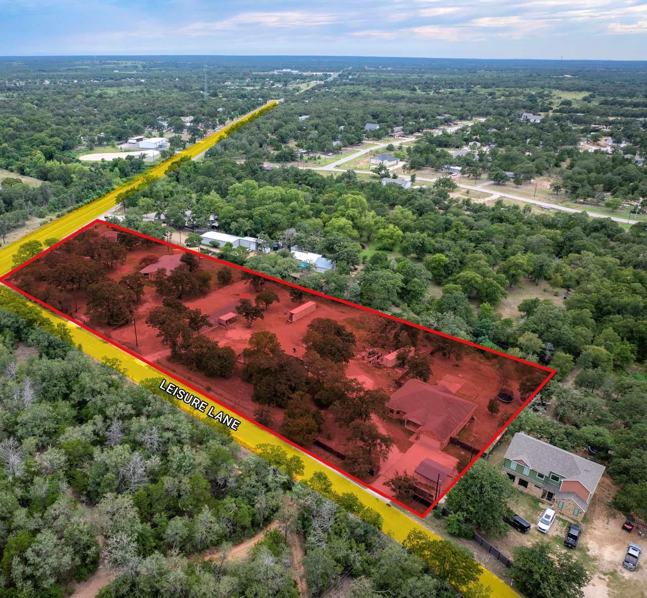 View of property location with property parcel ou