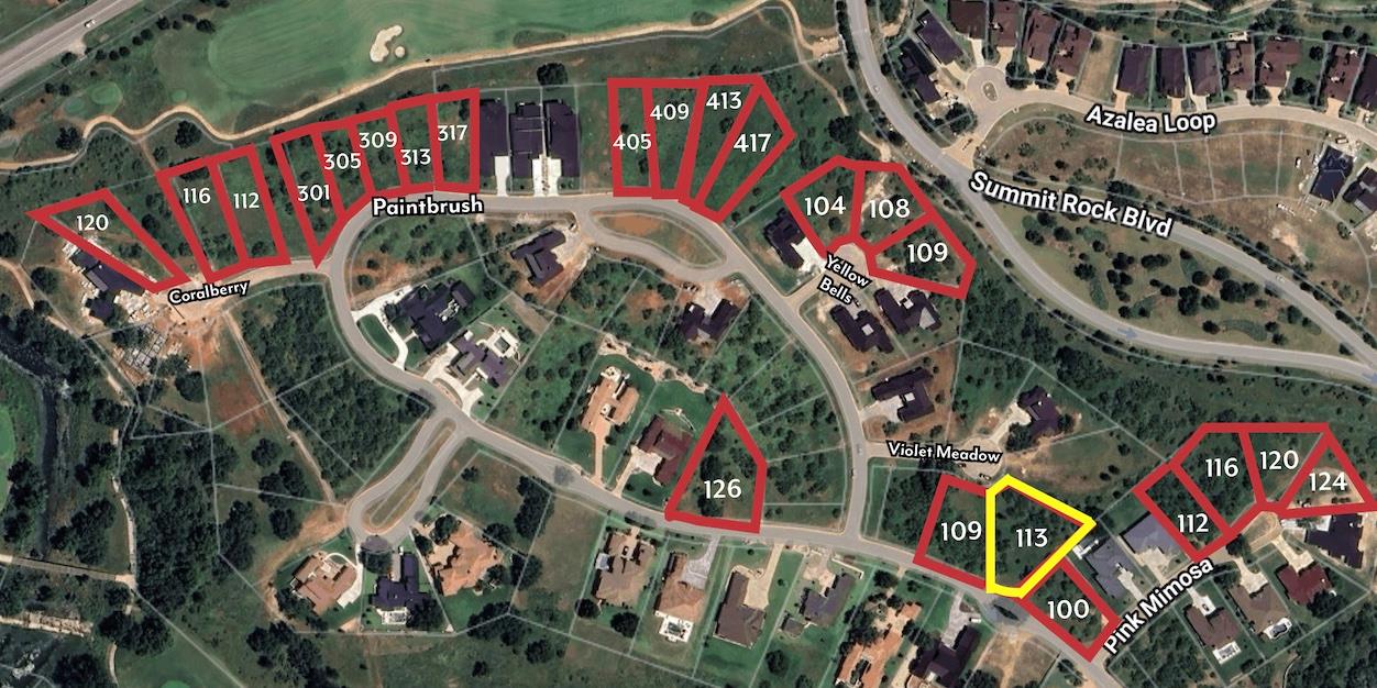 Map / location featuring property parcel outlined