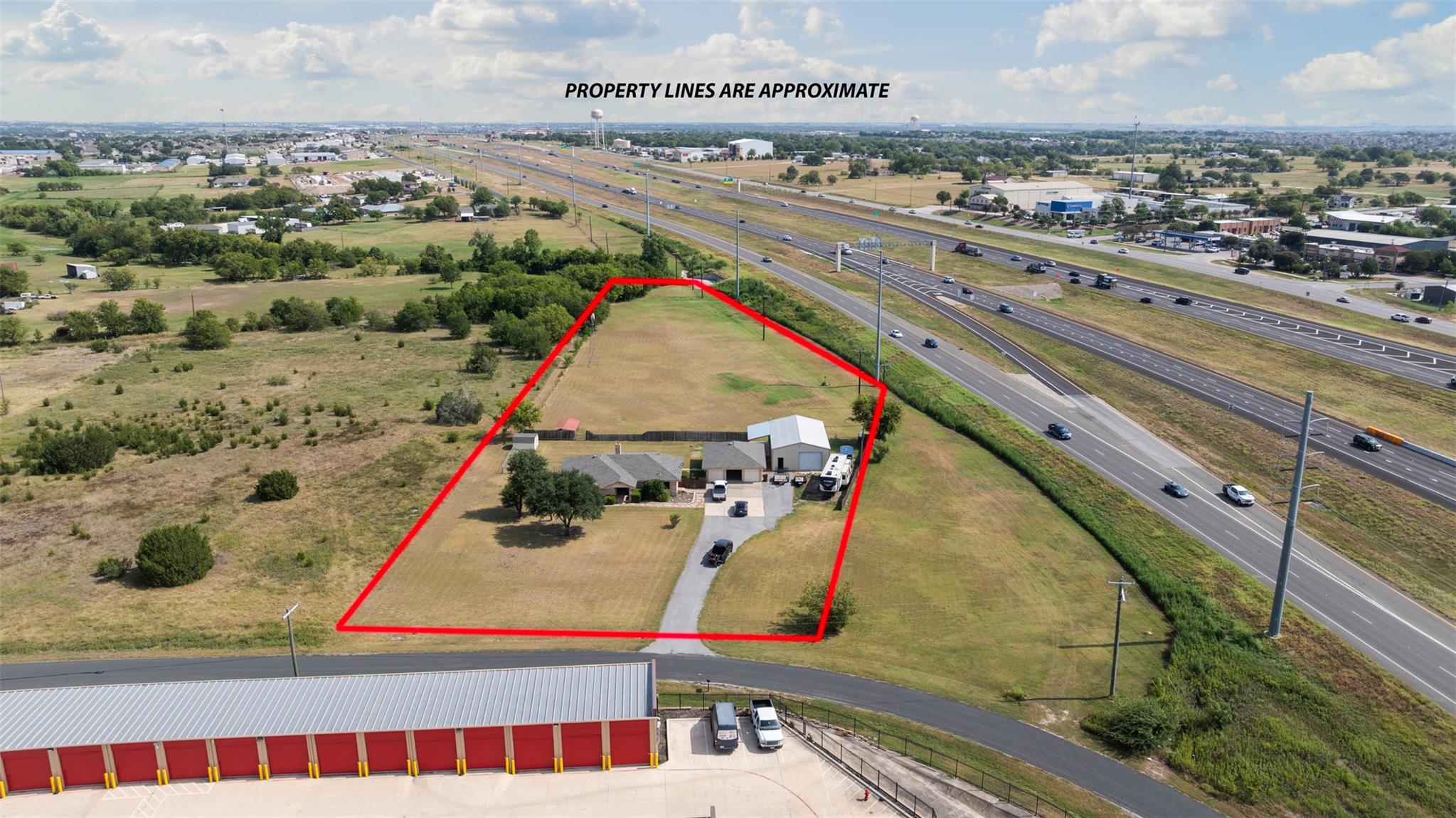 Aerial view of property's location featuring prop