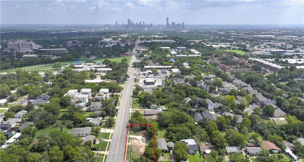 View of property location featuring city skyline 