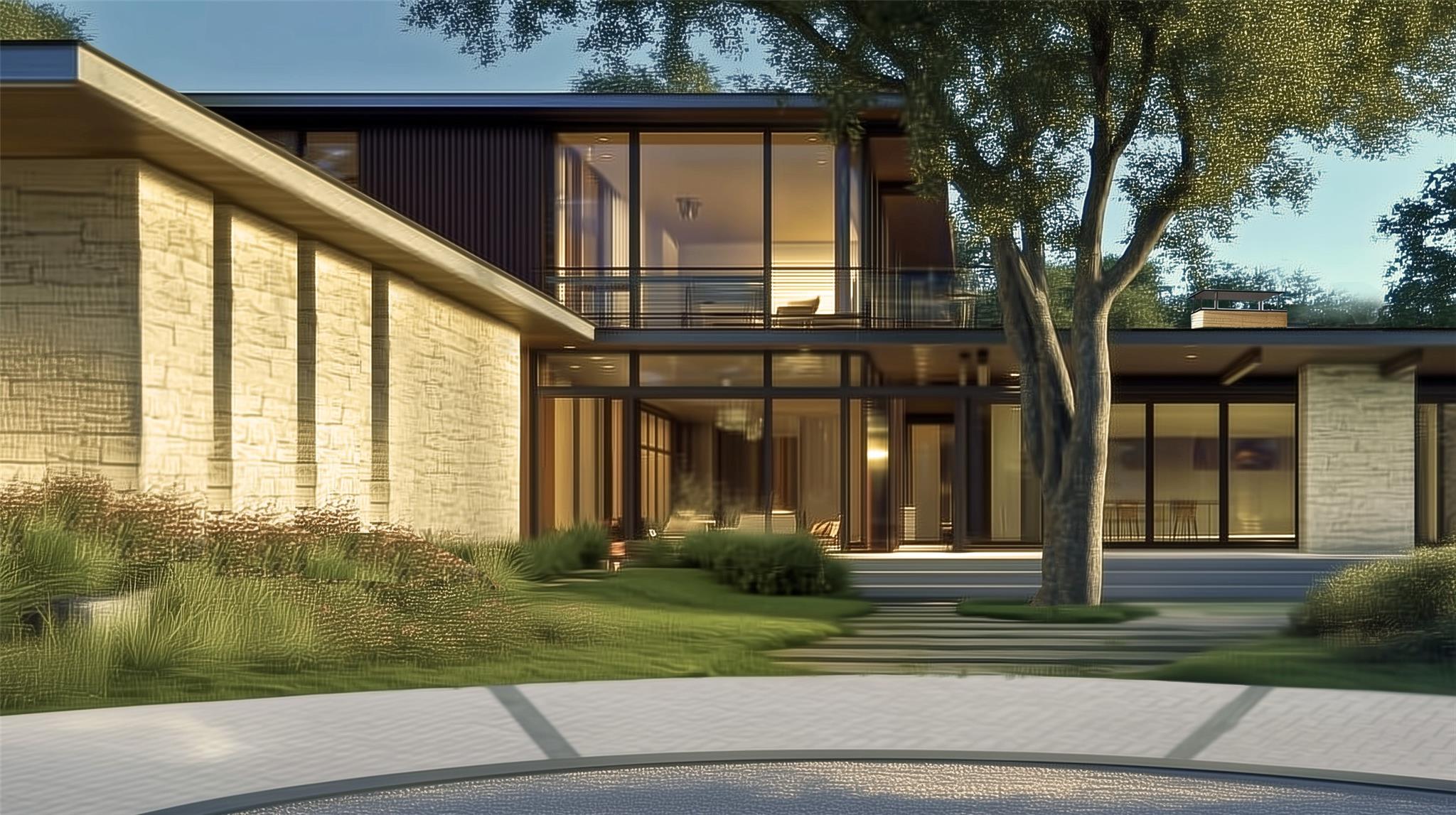 Back of property with a balcony, a sunroom, a chi