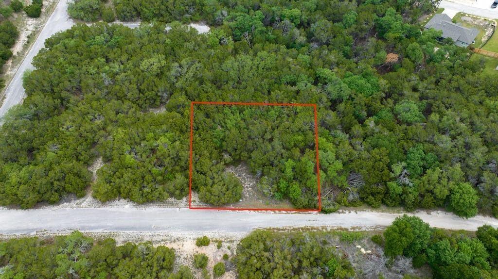 Aerial overview of property's location with prope