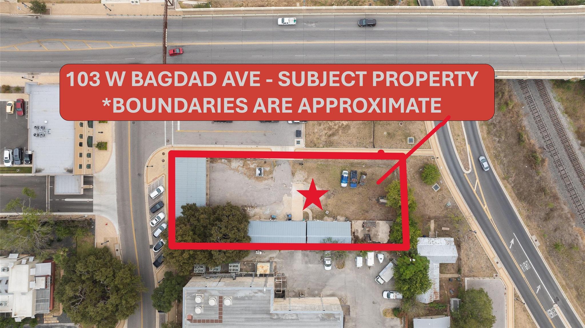 Map / location featuring property parcel outlined