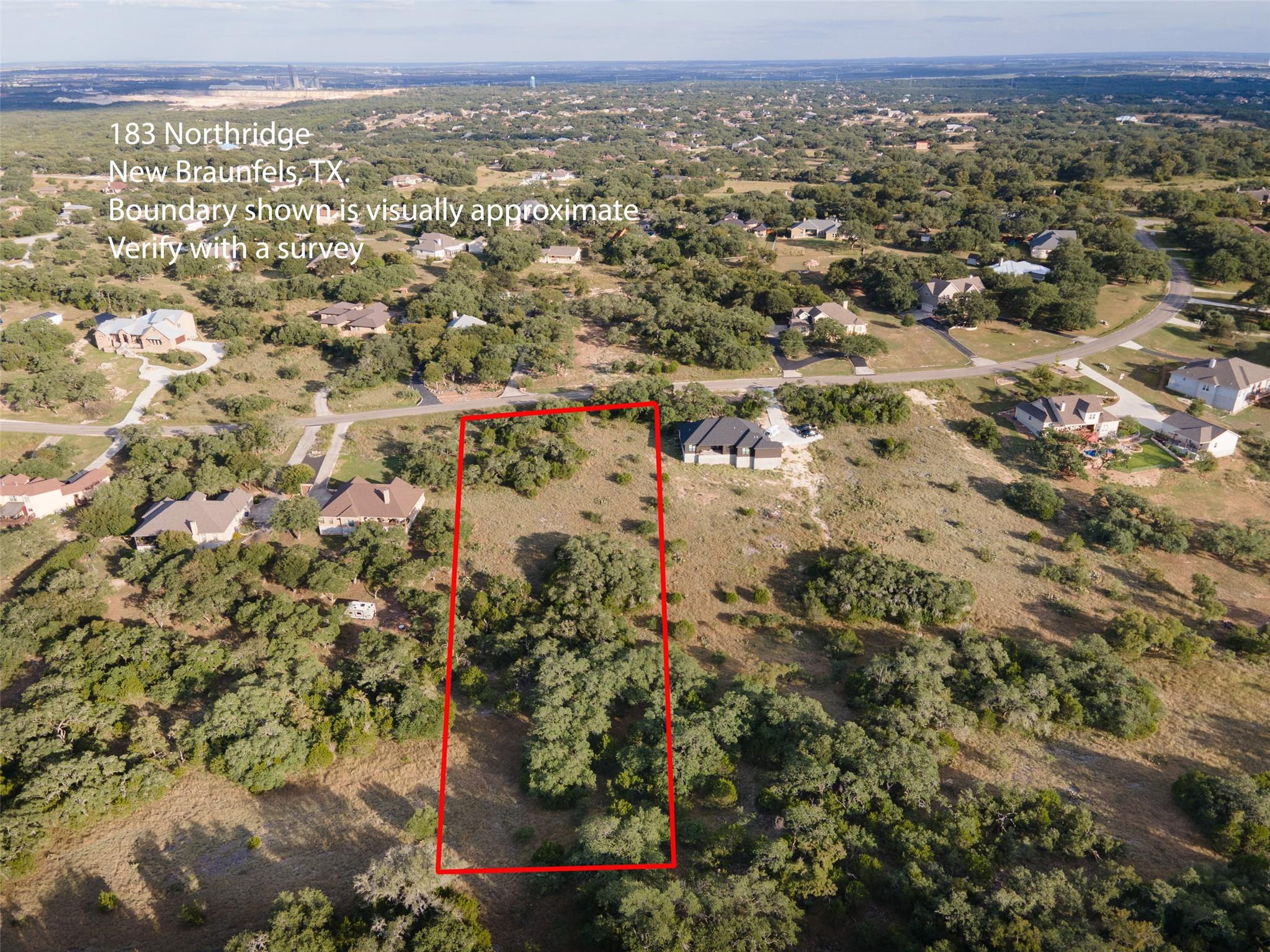Aerial view of residential area featuring propert