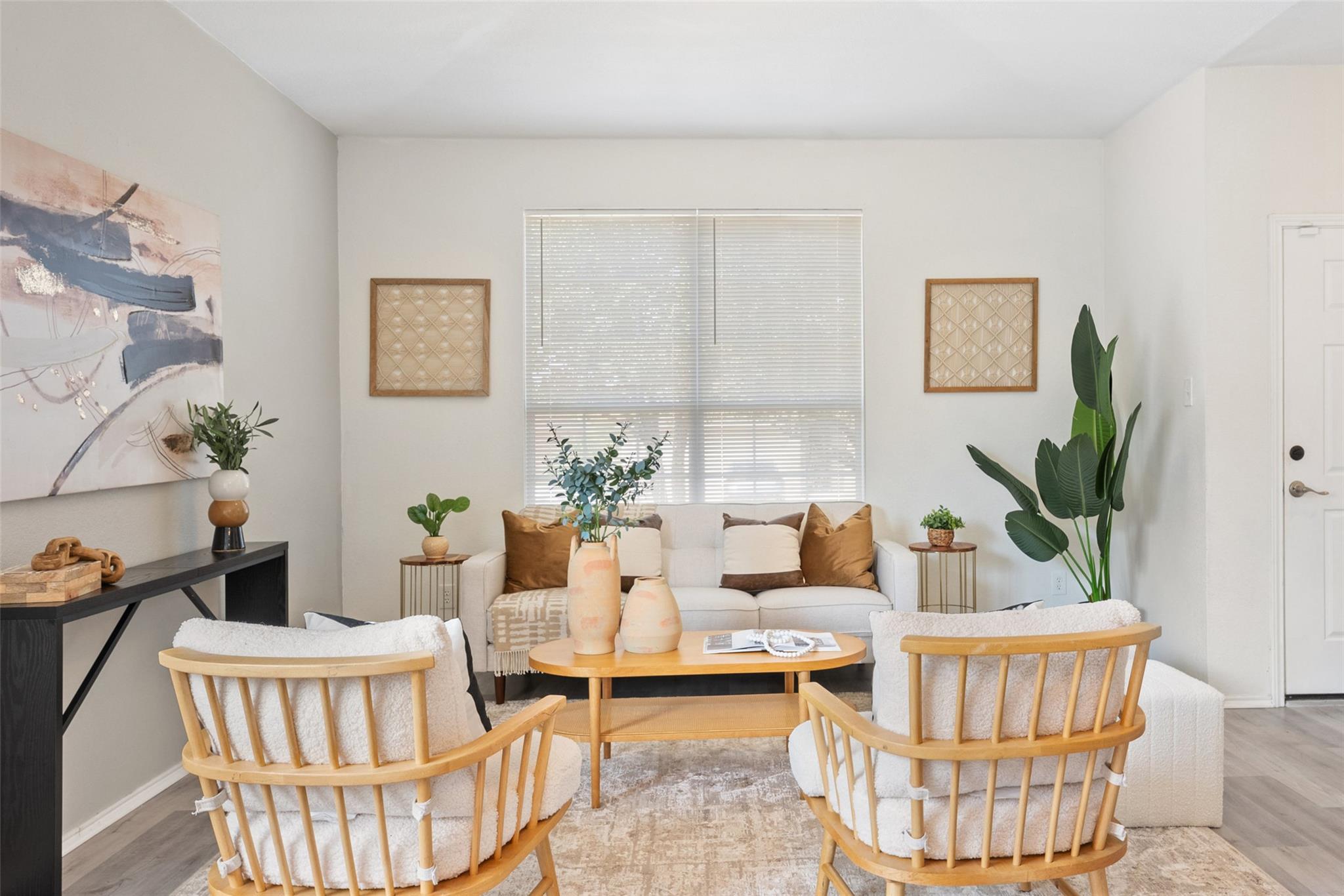 Sitting room featuring wood finished floors