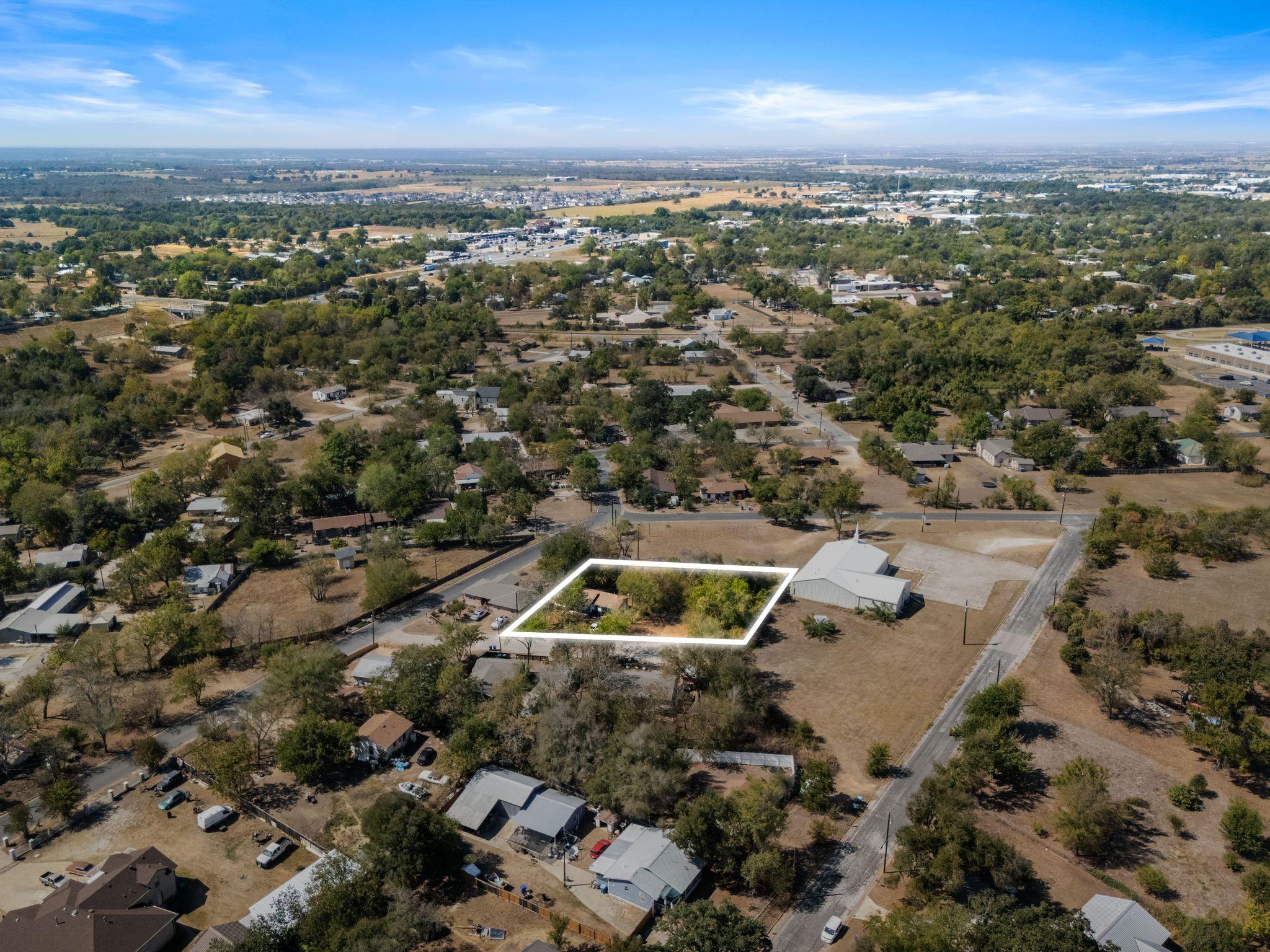 View of property location with property boundarie