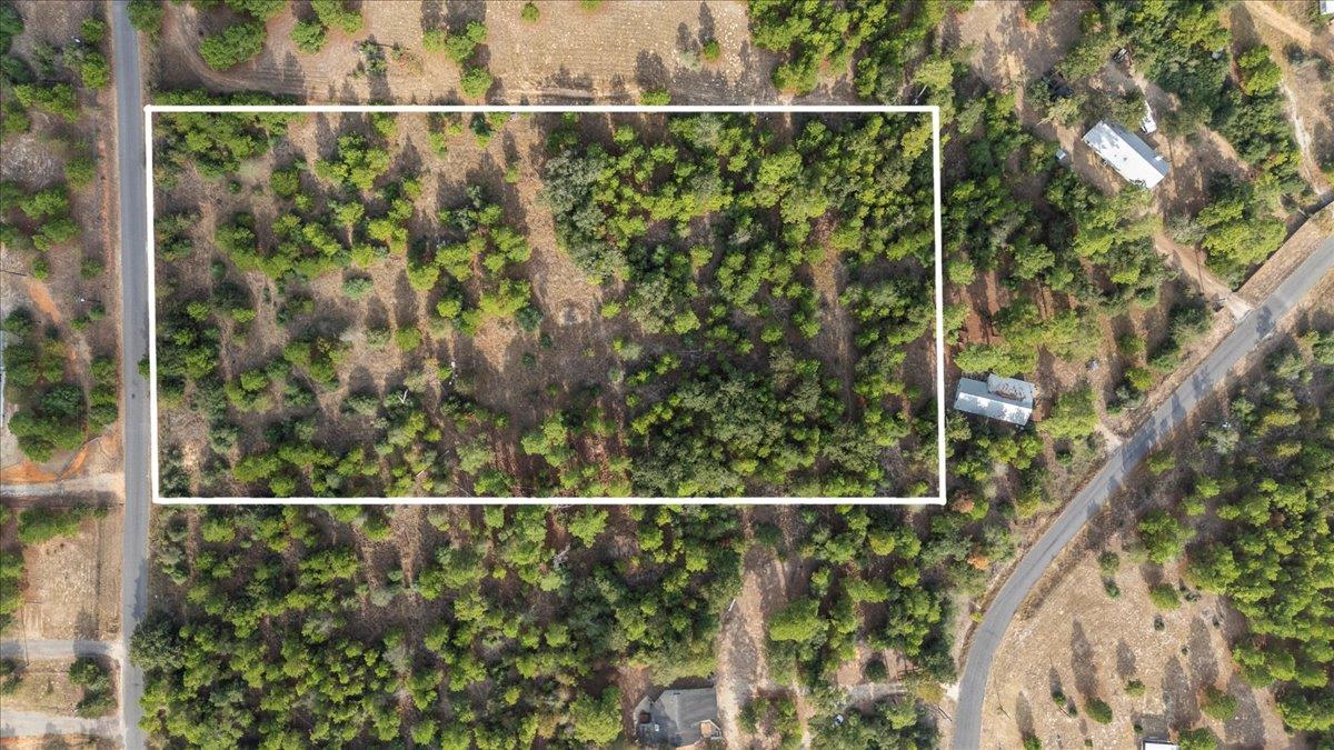 Aerial view of sparsely populated area