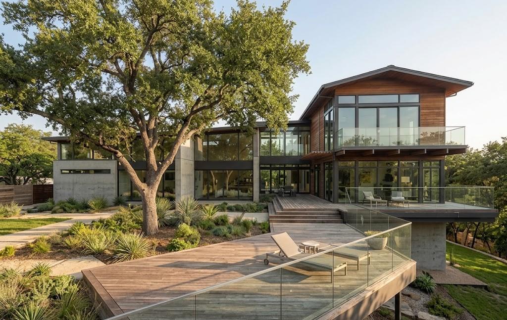 An architectural marvel, this residence blends wo