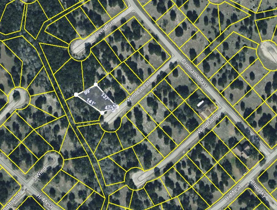 Aerial overview of property's location