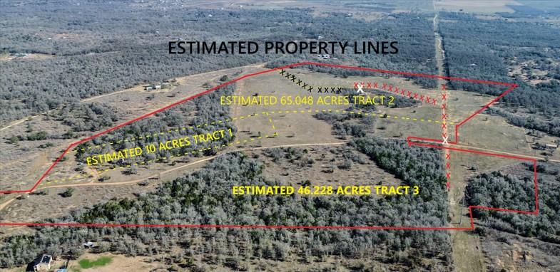 An aerial view highlights the expansive property 
