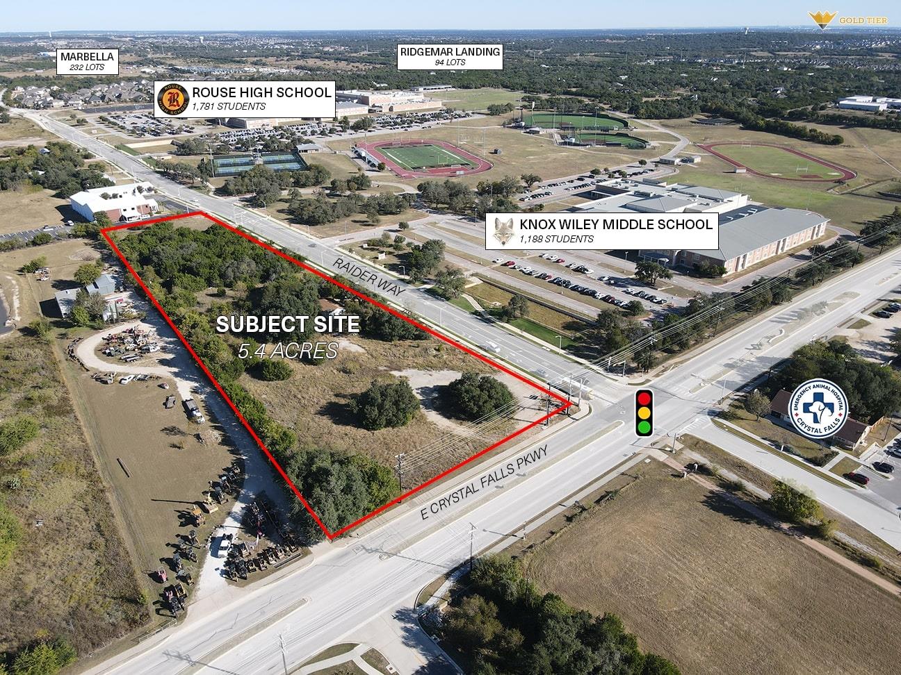 Map / location with property parcel outlined