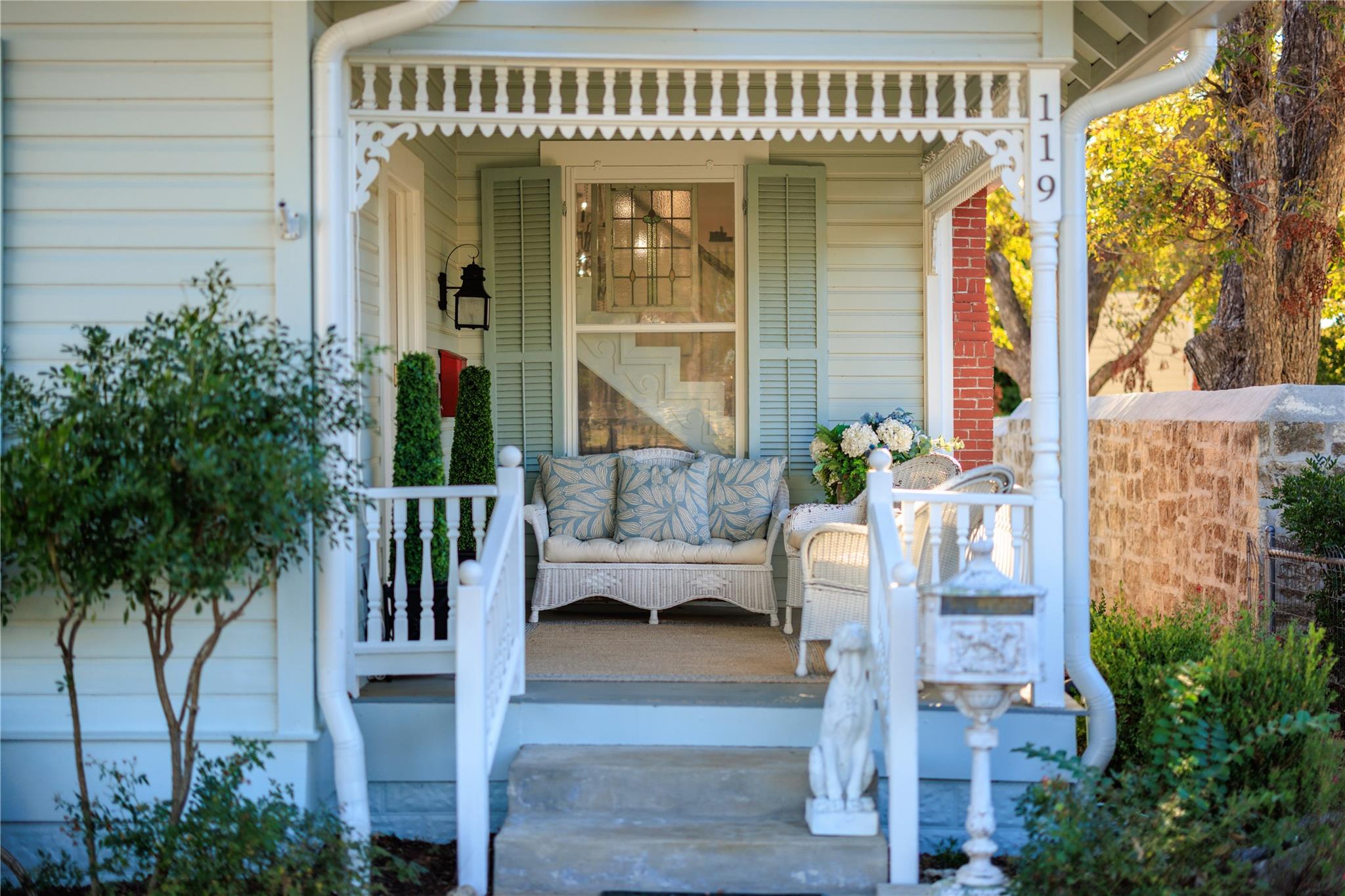 View of wooden porch