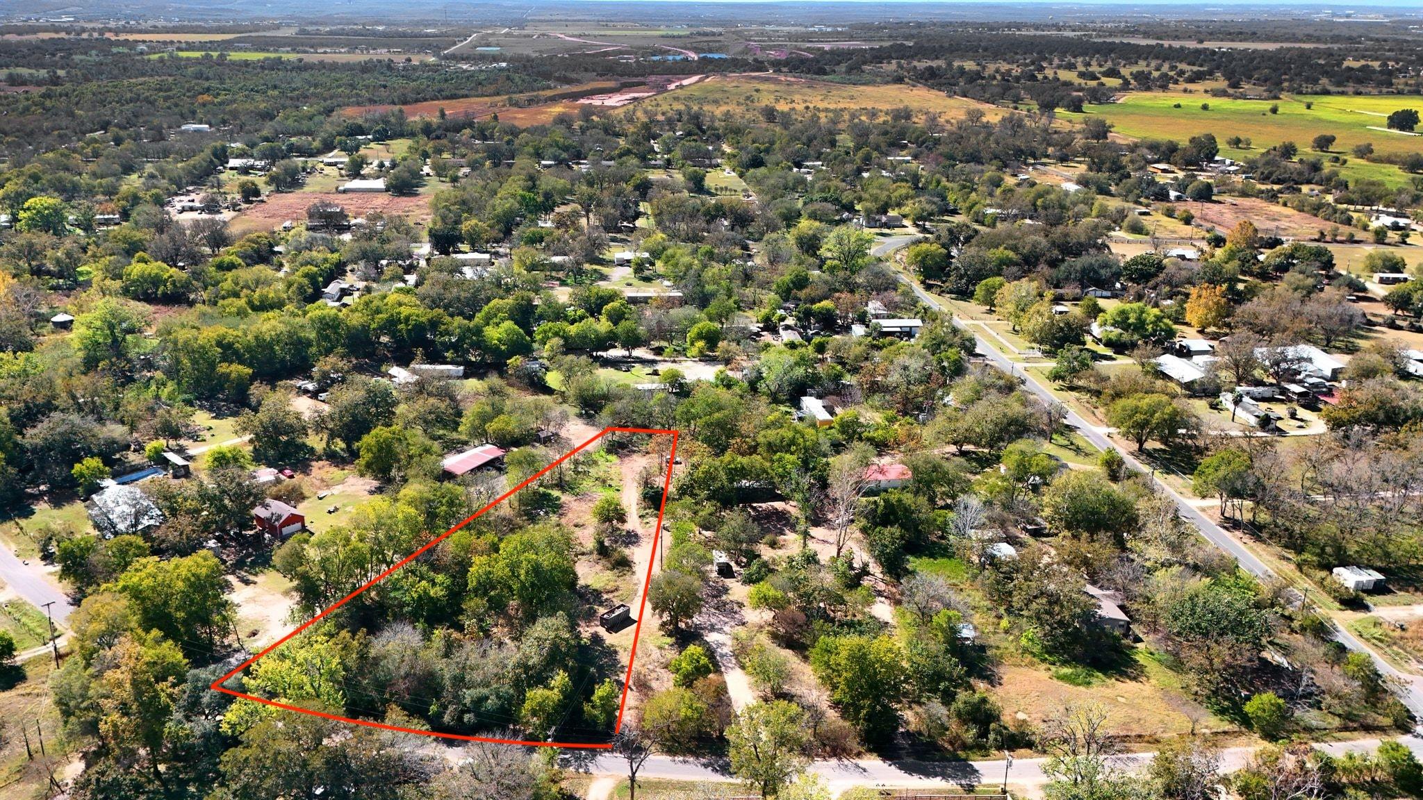 View of property location with property boundarie
