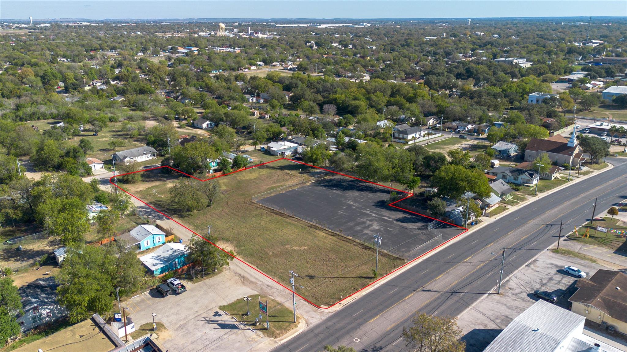 Aerial view of property's location featuring prop