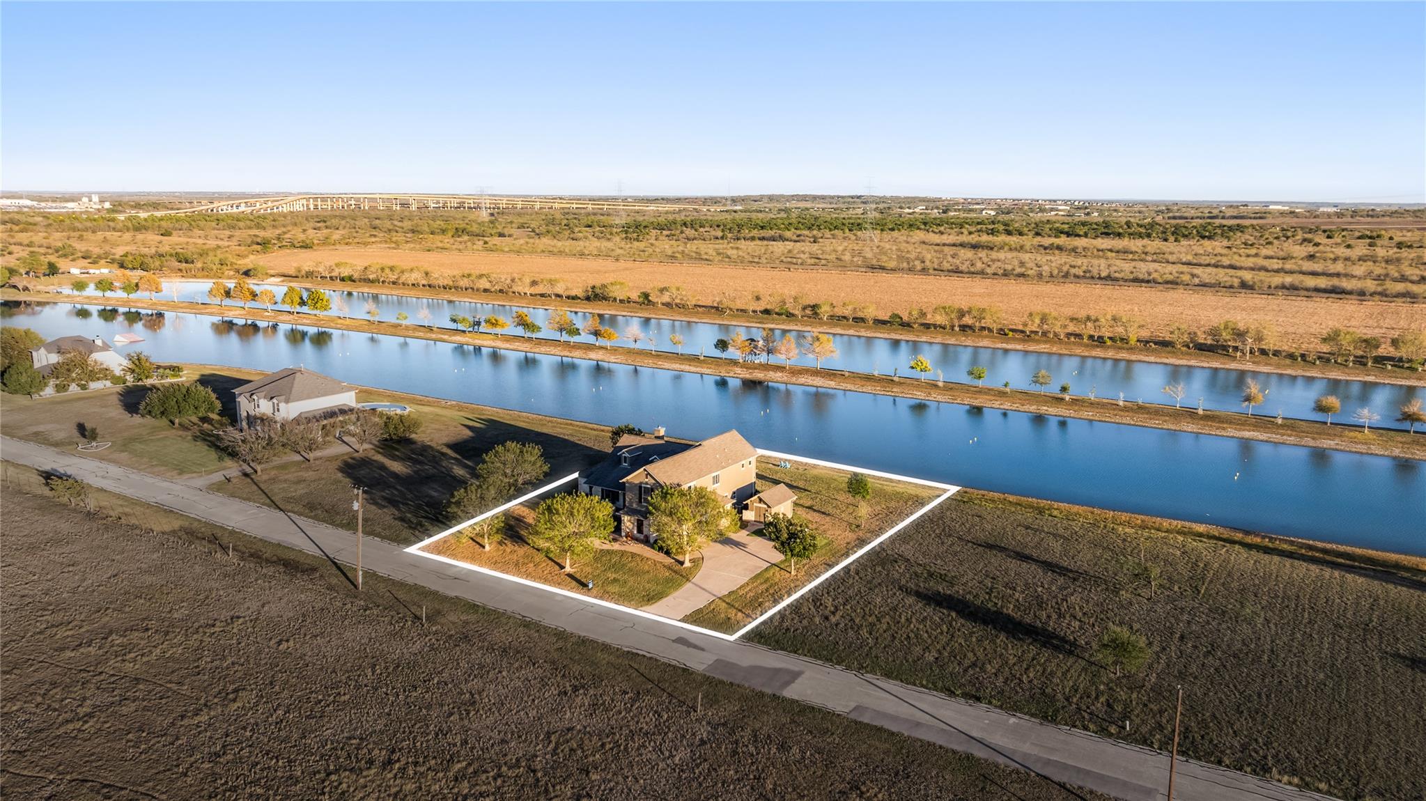 Aerial overview of property's location featuring 