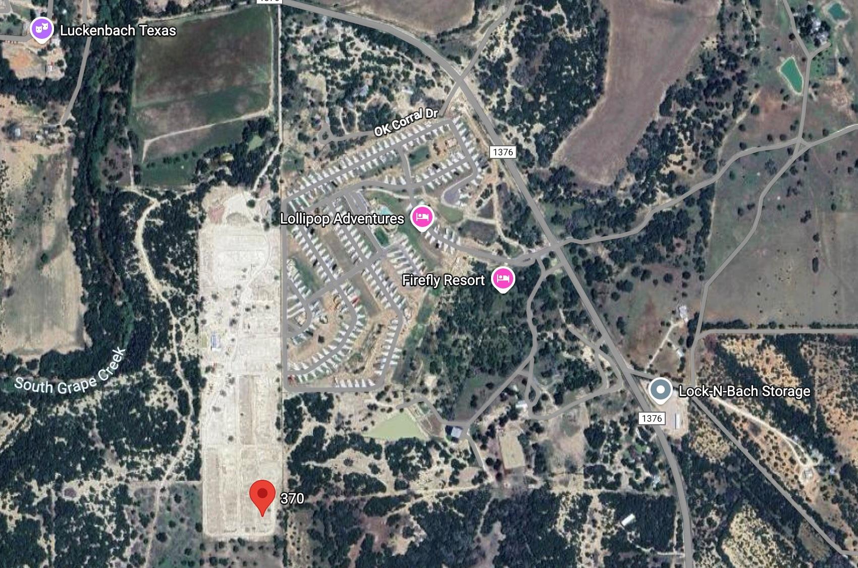 Aerial overview of property's location