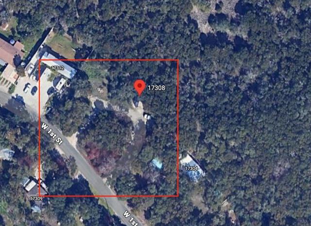 Aerial overview of property's location with prope