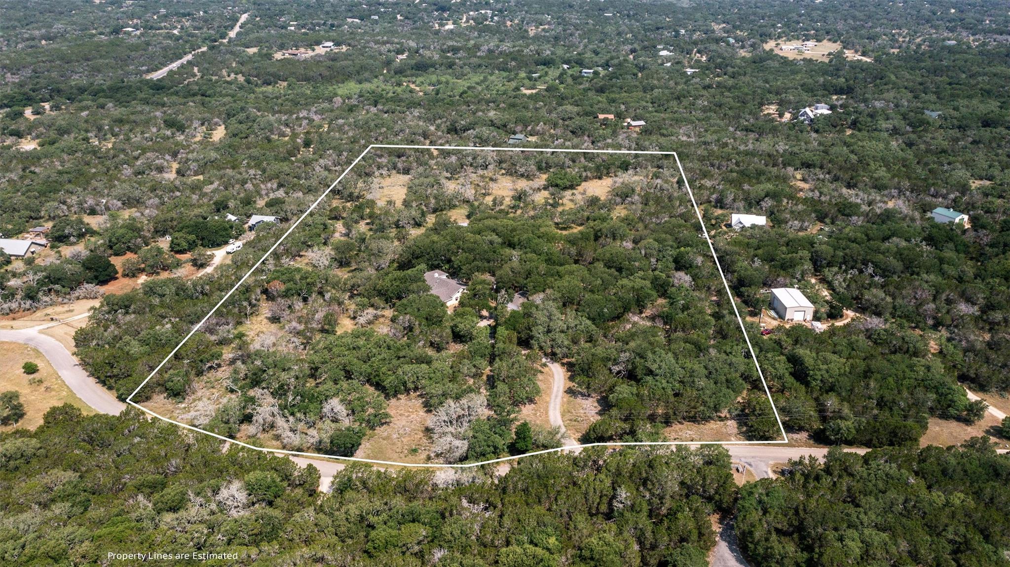 Aerial view of property's location