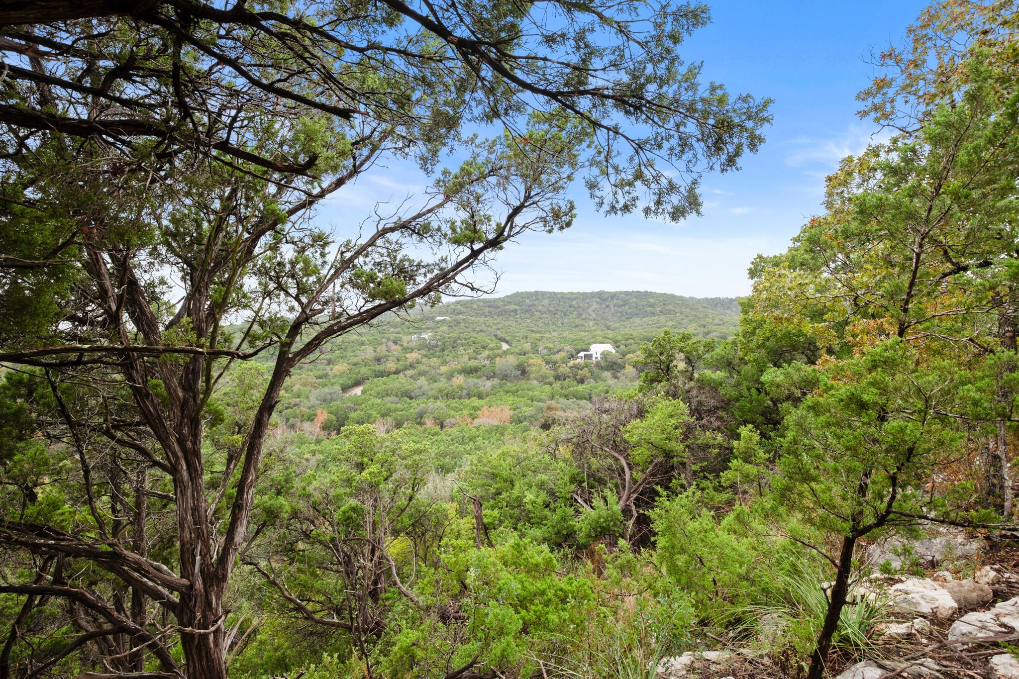 View of mountain background featuring a heavily w