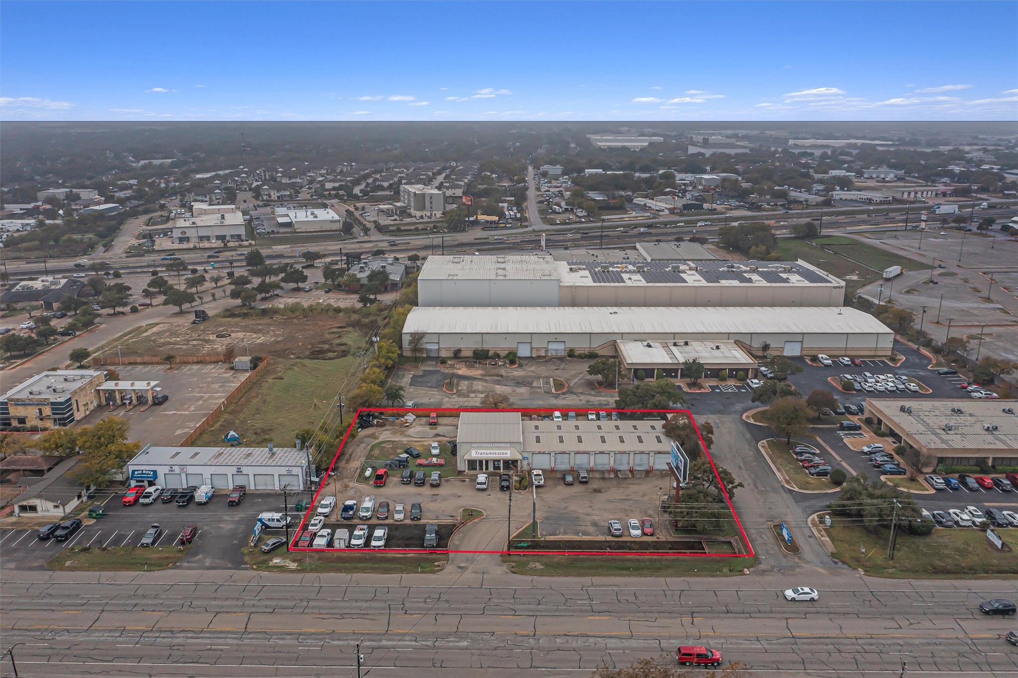 Aerial view of property's location featuring prop