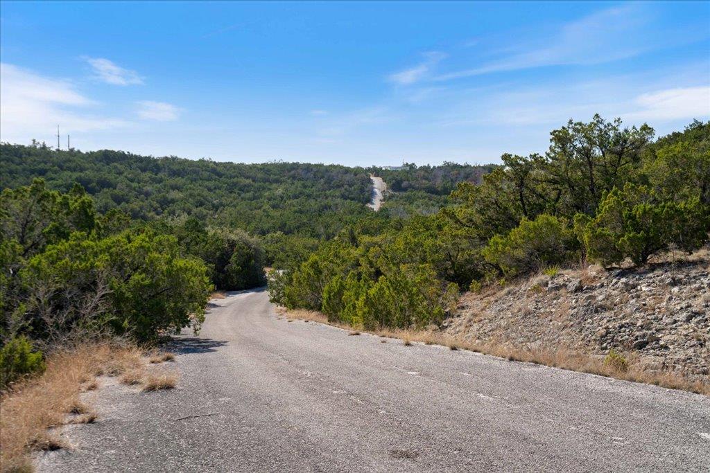 View of asphalt road with a forest view