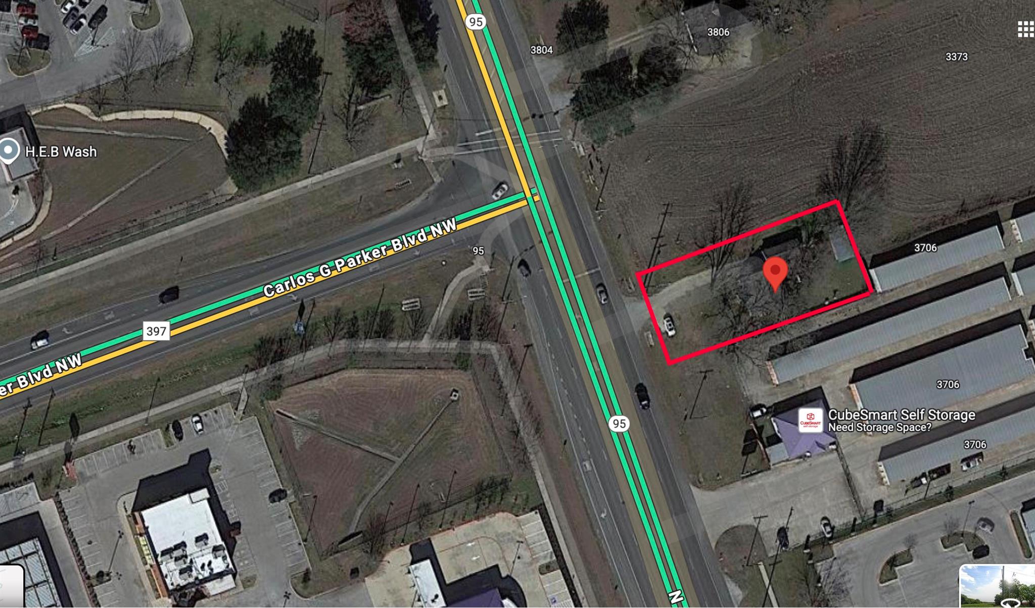 Map / location with property boundaries highlight
