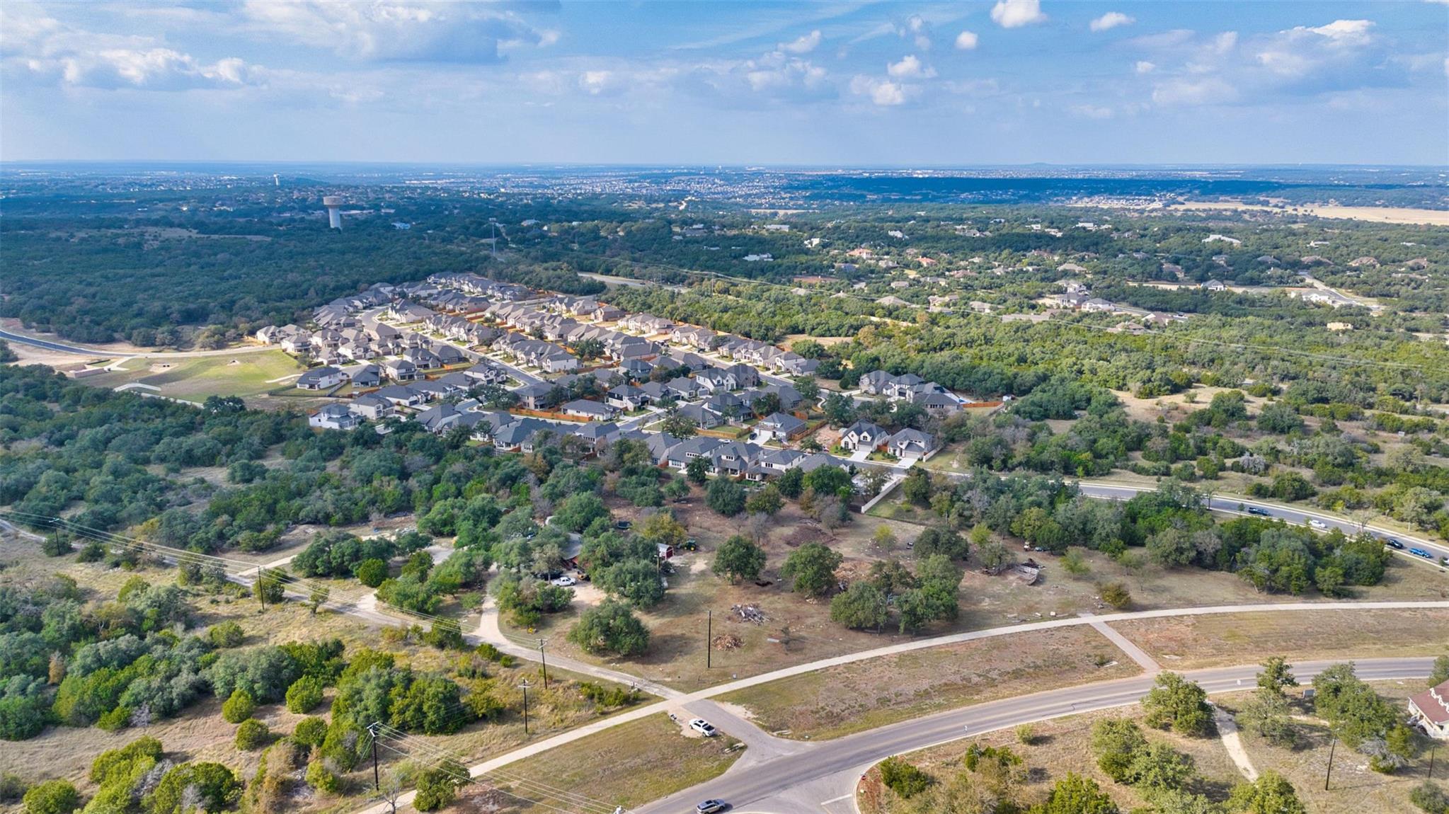 Aerial view of property's location