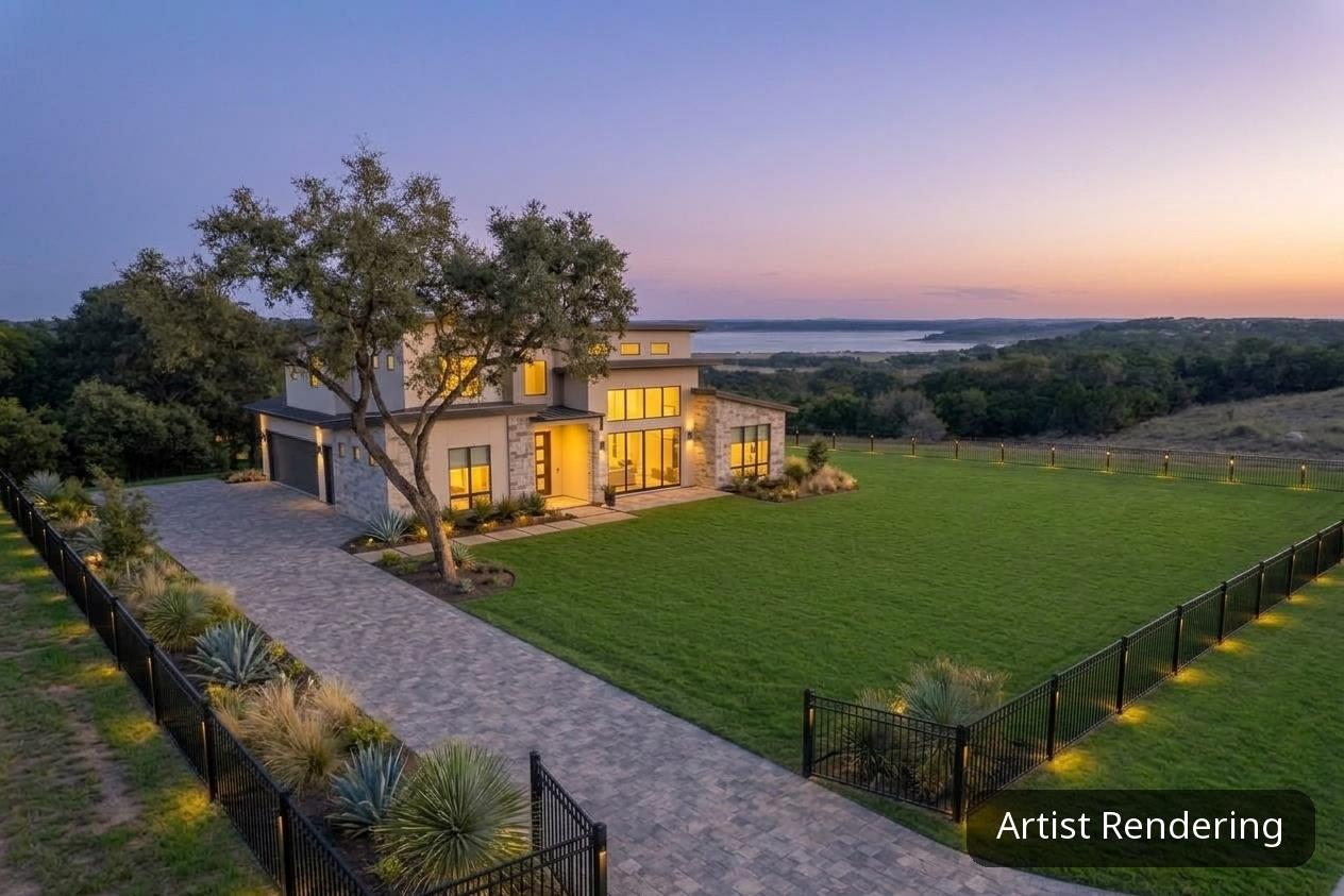 An elegant modern exterior integrates perfectly w