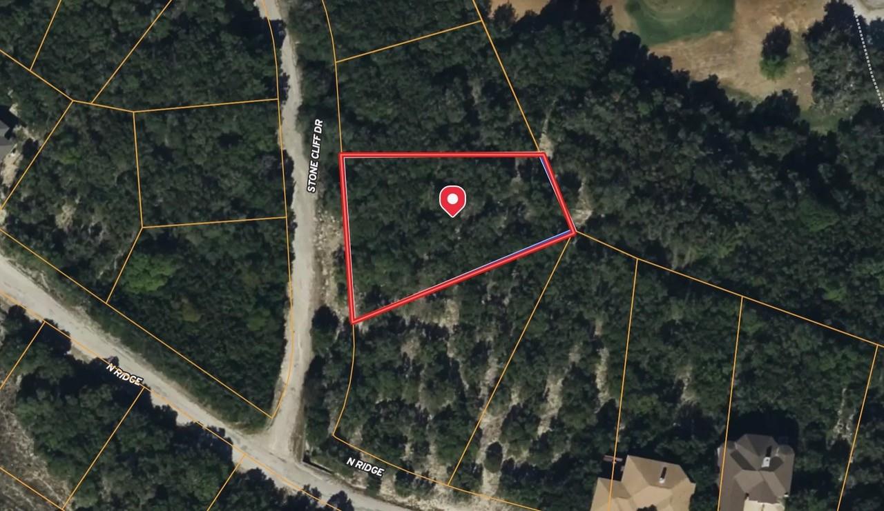 Aerial view of property's location with property 