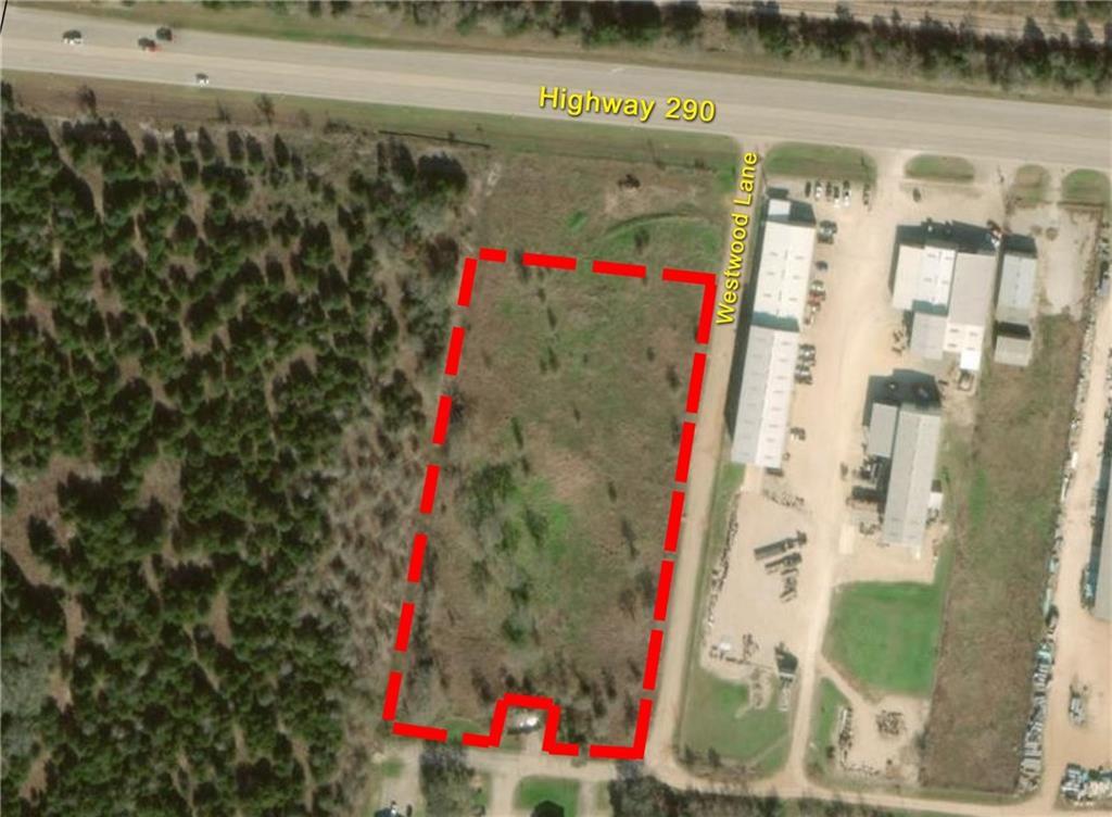 Map / location with property parcel outlined
